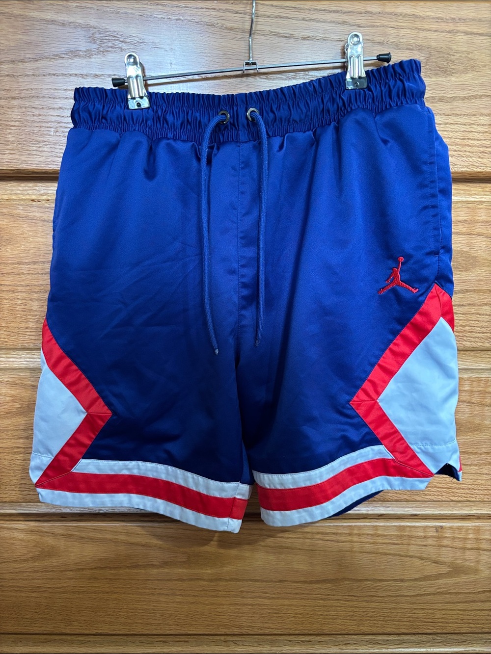 Air Jordan Athletic Shorts with Red & White Trim